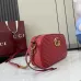 Gucci Red Quilted GG Metal Chain Crossbody Camera Bag 447632 #B66551