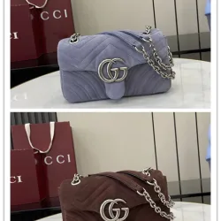 Gucci Suede GG Chain Shoulder Bag 837280 W22xH12.5xD6cm #B67162