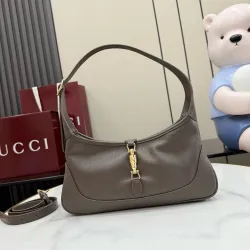 Gucci Taupe Mini Jackie Hobo Bag 863137 W27xH13xD3.5cm #B67170