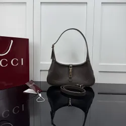 Gucci Taupe Mini Jackie Hobo Bag 863137 W27xH13xD3.5cm #B67187