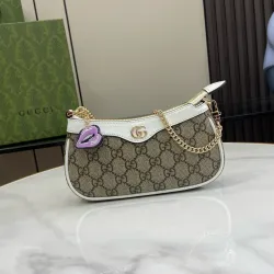 Ophidia mini bag in Beige Gold GG Canvas  #B50309