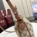 Gucci Beige GG Canvas Bamboo Handle Crossbody Hobo Bag 799865 #B66549
