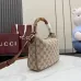 Gucci Beige GG Canvas Bamboo Handle Crossbody Hobo Bag 799865 #B66549