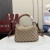 Gucci Beige GG Canvas Bamboo Handle Crossbody Hobo Bag 799865 #B66549