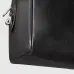 Gucci Black Leather Web Stripe Large Travel Duffle Bag 834460 #B66548