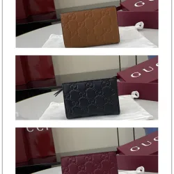 GUCCI 847508 Top-Level Boutique Quality Wallet - Brown (Size: 11-8.5-3) #B59468