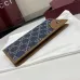 Gucci 821802 GG Denim Leather Trim Bi-fold Long Wallet Snap Card Holder Purse #B65977