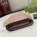 Gucci GG Canvas Compact Wallet with Black Leather Interior, Gold Accents, Classic Pattern & Multiple Card Slots for Women #B55976
