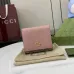 Gucci GG Canvas Compact Wallet with Black Leather Interior, Gold Accents, Classic Pattern & Multiple Card Slots for Women #B55976
