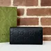 Gucci GG Embossed Leather Envelope Continental Wallet 19×10×3.5cm #B65016