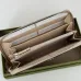 Gucci GG Supreme Leather Trim Zip Around Wallet 19.5×11×3cm #B65015