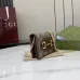 Gucci Mini Shoulder Bag with GG Canvas, Gold Double G Hardware & Chain Strap, Luxury Vintage-Inspired Design for Women #B55975