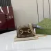 Gucci Mini Shoulder Bag with GG Canvas, Gold Double G Hardware & Chain Strap, Luxury Vintage-Inspired Design for Women #B55975