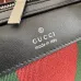 Gucci A0007X GG Supreme Web Stripe Boston Bag Top Handle Detachable Strap Handbag #B65974