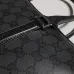 Gucci Classic Black Coated Leather Men Work Briefcase A0007X #B66544