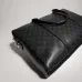 Gucci Classic Black Coated Leather Men Work Briefcase A0007X #B66544