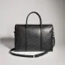 Gucci Classic Black Coated Leather Men Work Briefcase A0007X #B66544