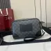 Gucci GG Emblem small crossbody bag in black fabric size:23×16×8cm #B53867