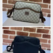 Gucci Messenger Bag with Interlocking G Beige size:22×20×6cm #B53626 Gucci Messenger Bag with Interlocking G Beige size:22×20×6cm #B53626