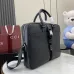 Medium briefcase with Web in black leather #B50164