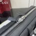 Medium briefcase with Web in black leather #B50164