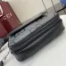 Small jumbo GG crossbody bag in grey and black GG leather #B50308