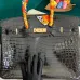 Hermes AAA handbag black #B38385