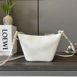Loewe 262315 Mini Hammock Hobo Bag in Calfskin Size 28x17x9.5CM #B62913