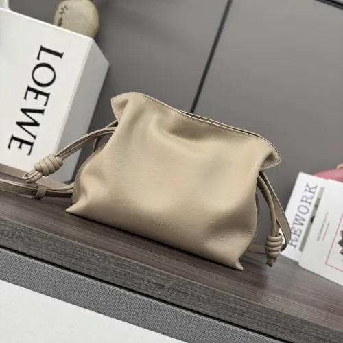 Loewe 262355 Mini Flamenco Drawstring Pouch in Napa Calfskin Size 23x18x9CM #B62912