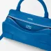Loewe Amazona 180 Blue Leather Top Handle Bag 34.5x14x27cm #B64994
