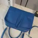 Loewe Amazona 180 Blue Leather Top Handle Bag 34.5x14x27cm #B64994