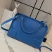 Loewe Amazona 180 Blue Leather Top Handle Bag 34.5x14x27cm #B64994