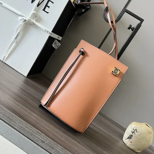 Loewe Anagram Calfskin Crossbody Bucket Bag 21×15×5cm #B65012