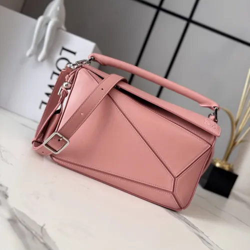 Loewe Featherlight Puzzle Nappa Leather Bag 24x10.5x16.5cm #B63859