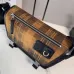 Loewe Flex Messenger Bag (822513) - Medium Size, Plaid Canvas & Suede, Anagram Logo, Adjustable Strap #B59971