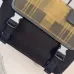 Loewe Flex Messenger Bag (822513) - Medium Size, Plaid Canvas & Suede, Anagram Logo, Adjustable Strap #B59971