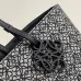 Loewe Large East West Tote Bag in Anagram Jacquard & Leather, 37 x 16 x 25 cm #B63223