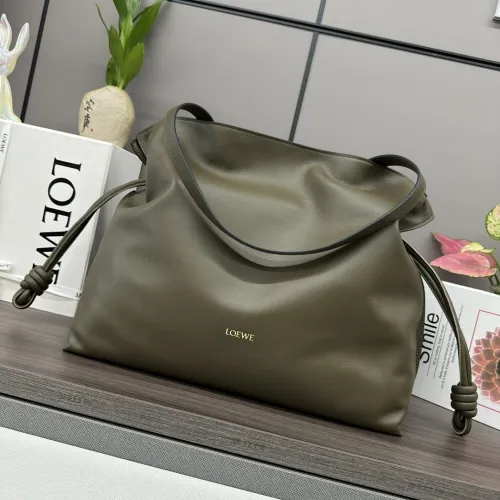 Loewe Large Flamenco Nappa Leather Drawstring Tote 38x29x14cm #B63860