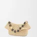 Loewe Medium Ola Raffia & Leather Shoulder Bag, 26 x 13 x 18 cm #B63221
