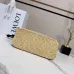 Loewe Medium Ola Raffia & Leather Shoulder Bag, 26 x 13 x 18 cm #B63221
