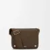 Loewe Men's Crossbody Bag - Brown Grained Leather, Adjustable Webbing Strap, Minimalist Design with Brand Logo, Luxury Compact Messenger Bag #B56856