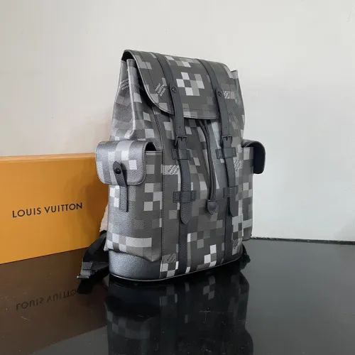 Louis Vuitton Backpack Christopher Damoflage Black  #B52655