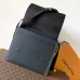 LV Black Grained Boarding Messenger M15268 L29xW12xH33cm #B67221