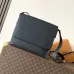 LV Black Grained Boarding Messenger M15268 L29xW12xH33cm #B67221