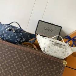 LV Rush Bumbag Monogram Shadow Waist Bag M28619 30x15x8cm #A67496