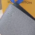 Louis Vuitton Style Slender Wallet - Monogram Taiga Leather Bifold Card Holder | 8 Card Slots + Paper Compartment (M81628) #B59489