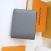 Louis Vuitton Style Slender Wallet - Monogram Taiga Leather Bifold Card Holder | 8 Card Slots + Paper Compartment (M81628) #B59489