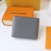 Louis Vuitton Style Slender Wallet - Monogram Taiga Leather Bifold Card Holder | 8 Card Slots + Paper Compartment (M81628) #B59489