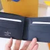 Louis Vuitton Style Slender Wallet - Monogram Taiga Leather Bifold Card Holder | 8 Card Slots + Paper Compartment (M81628) #B59489