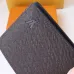 Louis Vuitton Style Slender Wallet - Monogram Taiga Leather Bifold Card Holder | 8 Card Slots + Paper Compartment (M81628) #B59489